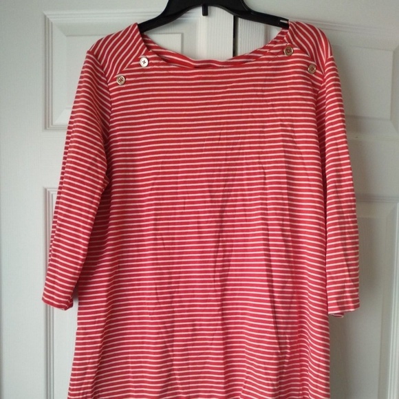 Tommy Hilfiger Tops - Striped Chamb FlameIvory Top Tommy Hilfiger